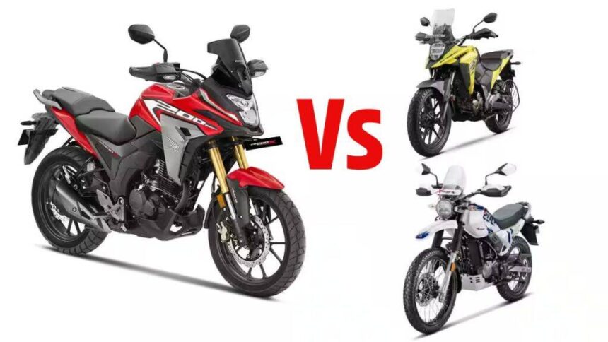 Honda CB 200 । Hero Xpulse 200 4V । Suzuki V Strom । Honda CB 200X Compare with Hero Xpulse 200 4V । Honda CB 200X Compare with Suzuki V Strom