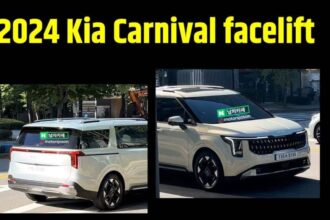 2024 Kia Carnival facelift spotted । 2024 Kia Carnival facelift spotted leaked report । 2024 Kia Carnival facelift spotted spy images । 2024 Kia Carnival facelift spotted complete details